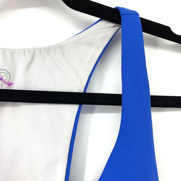Year of Ours Sports Bra Women's Size XS Colorblock Yos U-Neck Racer Back Stretch - Picture 3 of 6